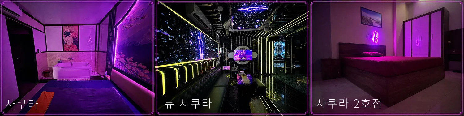 안트엉 사쿠라와 뉴사쿠라 그리고 사쿠로 2호점의 모습이다